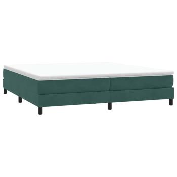 Boxspringbett ohne Matratze Dunkelgrün 200x210 cm Samt