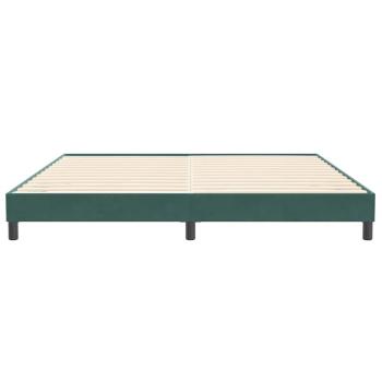 Boxspringbett ohne Matratze Dunkelgrün 200x210 cm Samt