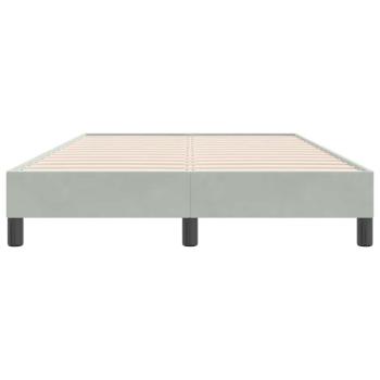 Boxspringbett ohne Matratze Hellgrau 120x220 cm Samt