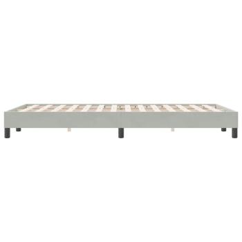 Boxspringbett ohne Matratze Hellgrau 120x220 cm Samt