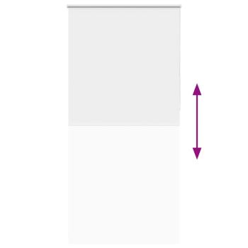 Verdunkelungsrollo Weiß 95x210cm Stoffbreite 90,7 cm Polyester