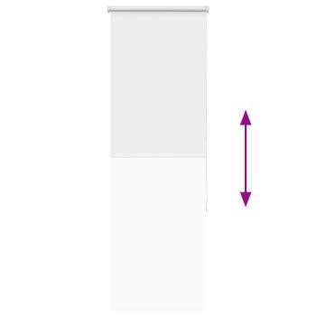 Verdunkelungsrollo Weiß 55x175cm Stoffbreite 50,7 cm Polyester