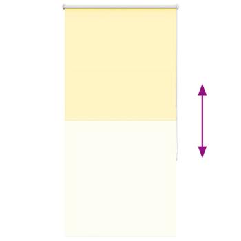 Verdunkelungsrollo Gelb 85x130 cm Stoffbreite 80,7 cm Polyester