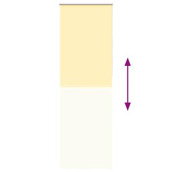 Verdunkelungsrollo Gelb 75x230 cm Stoffbreite 70,7 cm Polyester