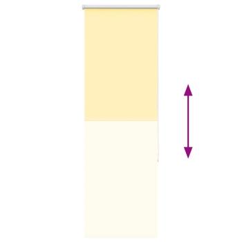Verdunkelungsrollo Gelb 50x150 cm Stoffbreite 45,7 cm Polyester
