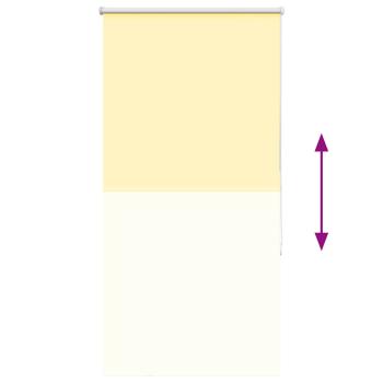 Verdunkelungsrollo Gelb 85x150 cm Stoffbreite 80,7 cm Polyester
