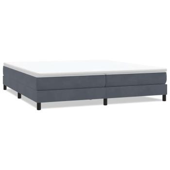 Boxspringbett ohne Matratze Dunkelgrau 200x220 cm Samt
