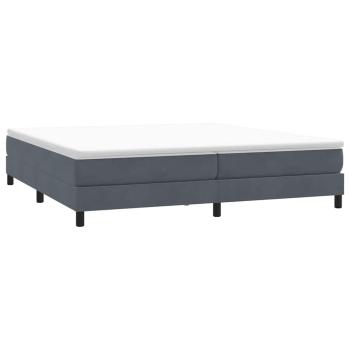 Boxspringbett ohne Matratze Dunkelgrau 200x220 cm Samt