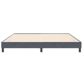 Boxspringbett ohne Matratze Dunkelgrau 200x220 cm Samt