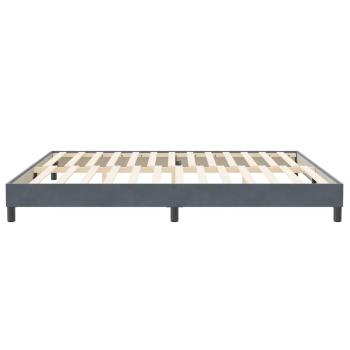 Boxspringbett ohne Matratze Dunkelgrau 200x220 cm Samt