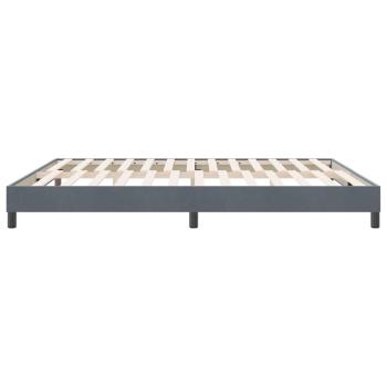 Boxspringbett ohne Matratze Dunkelgrau 180x220 cm Samt