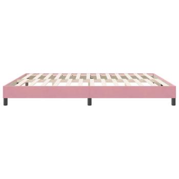 Boxspringbett ohne Matratze Rosa 180x220 cm Samt