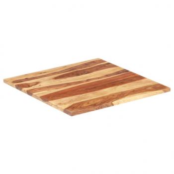 Tischplatte Massivholz Palisander 25-27 mm 80×80 cm