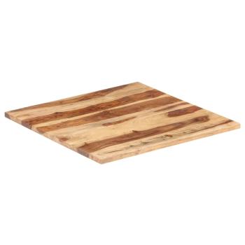 Tischplatte Massivholz Palisander 25-27 mm 80×80 cm
