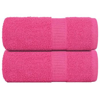 ARDEBO.de - Seiftücher 2 Stk. Rosa 30x30 cm 360 g/m² 100% Baumwolle