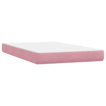 ARDEBO.de - Boxspringbett mit Matratze Rosa 120x210 cm Samt