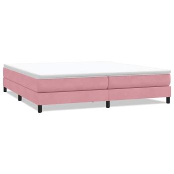 ARDEBO.de - Boxspringbett ohne Matratze Rosa 200x210 cm Samt
