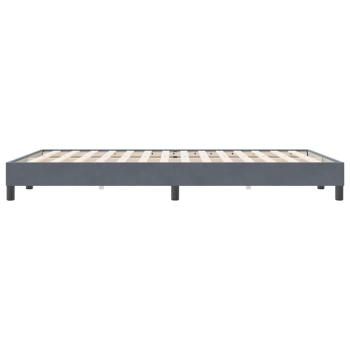 Boxspringbett ohne Matratze Dunkelgrau 140x220 cm Samt
