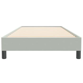 Boxspringbett ohne Matratze Hellgrau 90x220 cm Samt