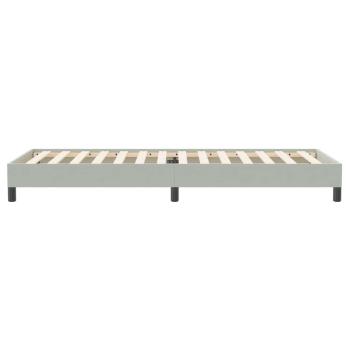 Boxspringbett ohne Matratze Hellgrau 90x220 cm Samt