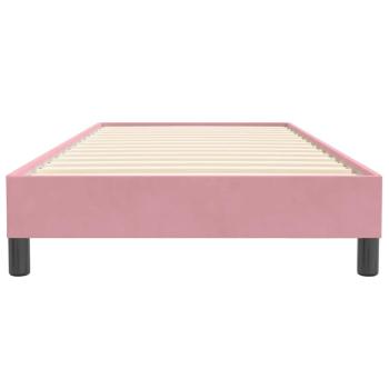Boxspringbett ohne Matratze Rosa 90x220 cm Samt