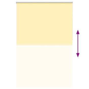Verdunkelungsrollo Gelb 150x210cm Stoffbreite 146,6cm Polyester