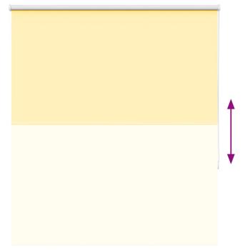 Verdunkelungsrollo Gelb 135x150cm Stoffbreite 131,6cm Polyester