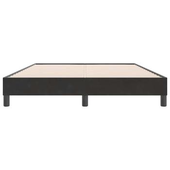 Boxspringbett ohne Matratze Schwarz 160x220 cm Samt