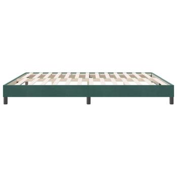 Boxspringbett ohne Matratze Dunkelgrün 180x220 cm Samt
