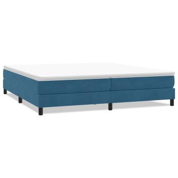 Boxspringbett ohne Matratze Dunkelblau 200x220 cm Samt
