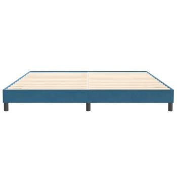 Boxspringbett ohne Matratze Dunkelblau 200x220 cm Samt