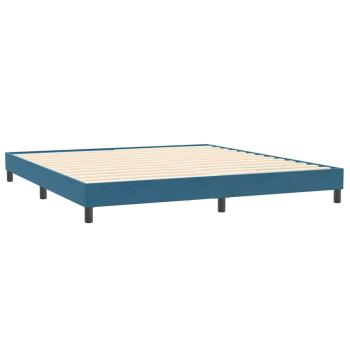 Boxspringbett ohne Matratze Dunkelblau 200x220 cm Samt