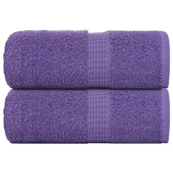 ARDEBO.de - Seiftücher 2 Stk. Lila 30x30 cm 360 g/m² 100% Baumwolle