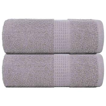 ARDEBO.de - Seiftücher 2 Stk. Grau 30x30 cm 360 g/m² 100% Baumwolle