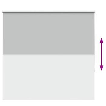Verdunkelungsrollo Hellgrau 150x175cm Stoffbreite 146,6cm