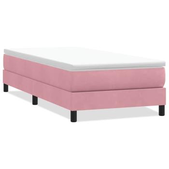 Boxspringbett ohne Matratze Rosa 80x220 cm Samt