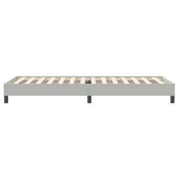 Boxspringbett ohne Matratze Hellgrau 80x220 cm Samt