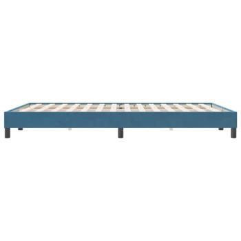Boxspringbett ohne Matratze Dunkelblau 140x220 cm Samt