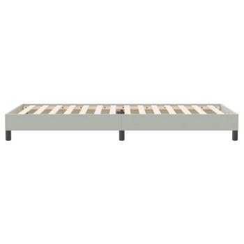 Boxspringbett ohne Matratze Hellgrau 100x220 cm Samt
