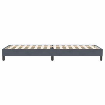 Boxspringbett ohne Matratze Dunkelgrau 90x220 cm Samt
