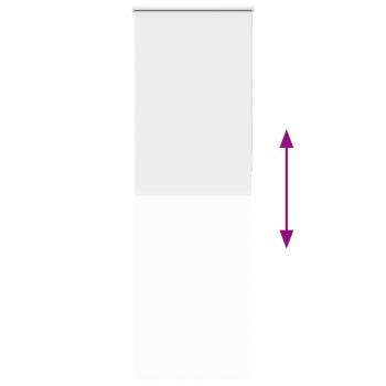Verdunkelungsrollo Weiß 80x210cm Stoffbreite 75,7 cm Polyester