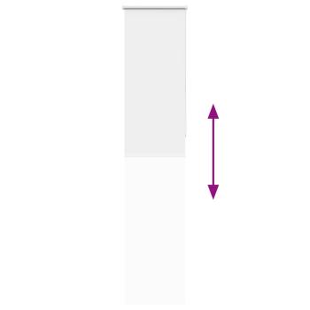 Verdunkelungsrollo Weiß 55x230cm Stoffbreite 50,7 cm Polyester