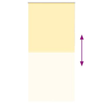 Verdunkelungsrollo Gelb 105x230cm Stoffbreite 100,7cm Polyester