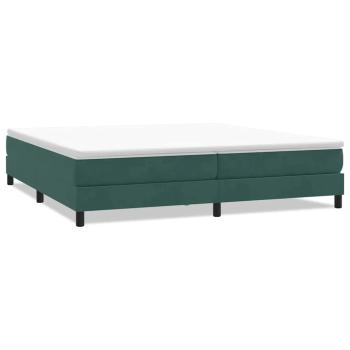 Boxspringbett ohne Matratze Dunkelgrün 200x220 cm Samt