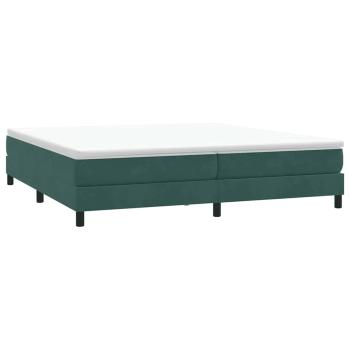 Boxspringbett ohne Matratze Dunkelgrün 200x220 cm Samt