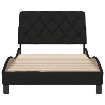 Bettgestell ohne Matratze Schwarz 100x200 cm Stoff