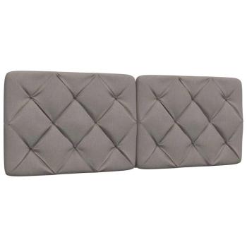 Bettgestell ohne Matratze Taupe 120x200 cm Stoff
