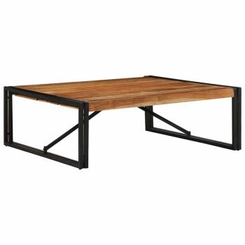 ARDEBO.de - Couchtisch 100x100x35 cm Raues Massivholz Akazie