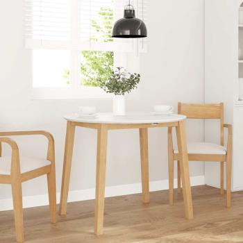 Esstisch Natur Massivholz Gummibaumholz