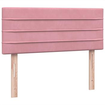 Boxspringbett mit Matratze Rosa 120x220 cm Samt